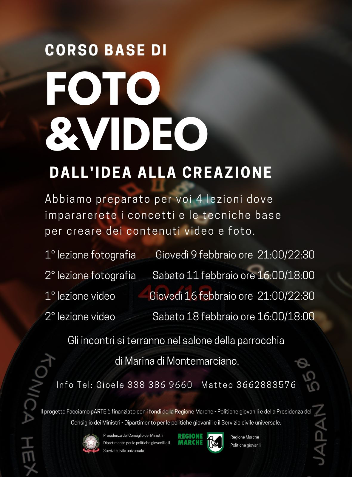 LBORATORIO DI EDITING E FOTOGRAFIA